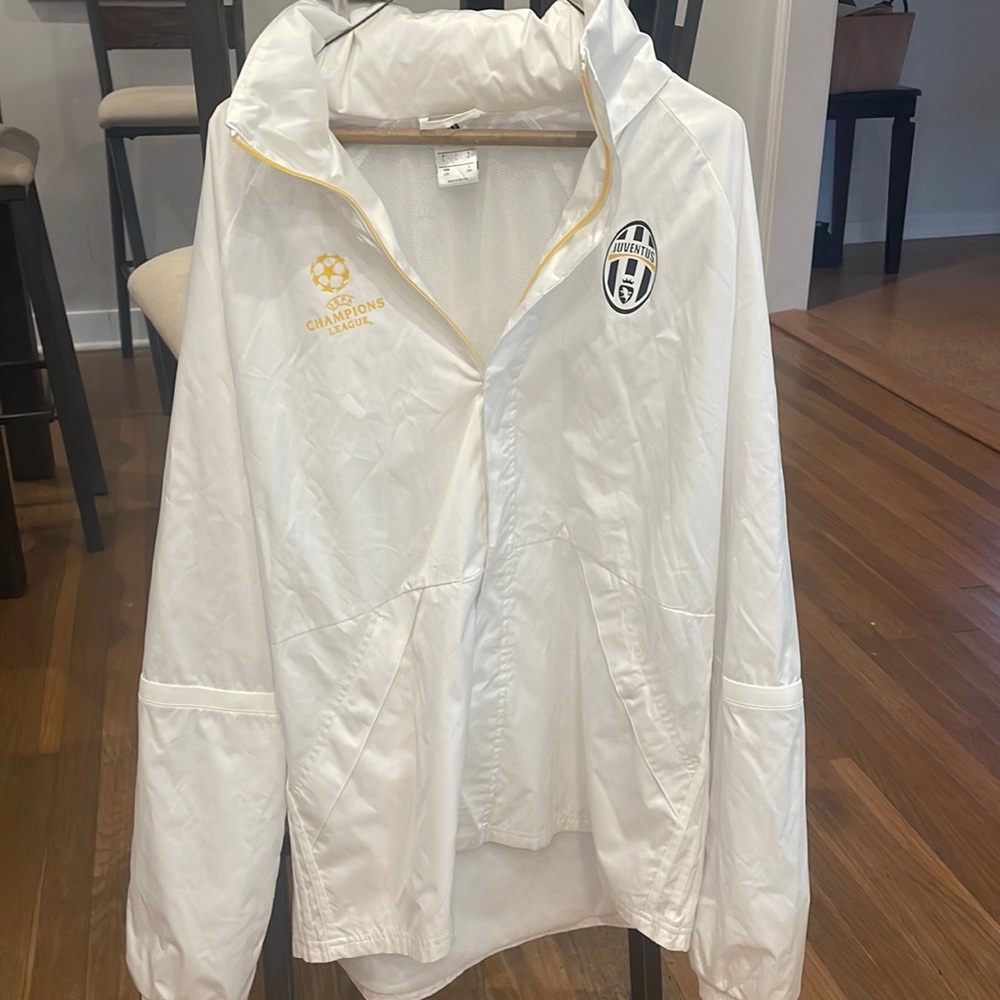 Adidas Juventus UEFA Champions League Windbreaker white Size large